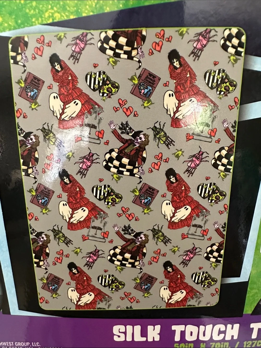 Beetlejuice Fuzzy Throw Blanket